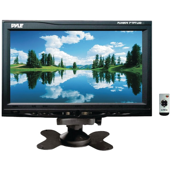 Pyle Headrest 7" Monitor with Stand and Headrest Shroud PLVHR75
